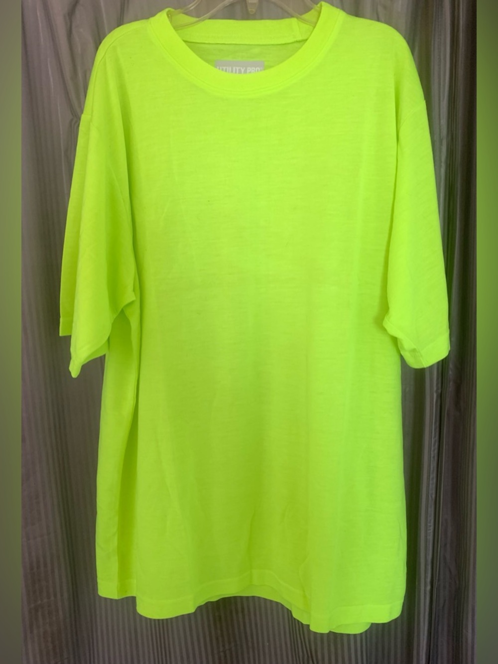 Men's Neon Lime Short Sleeve Crew Neck T-Shirt